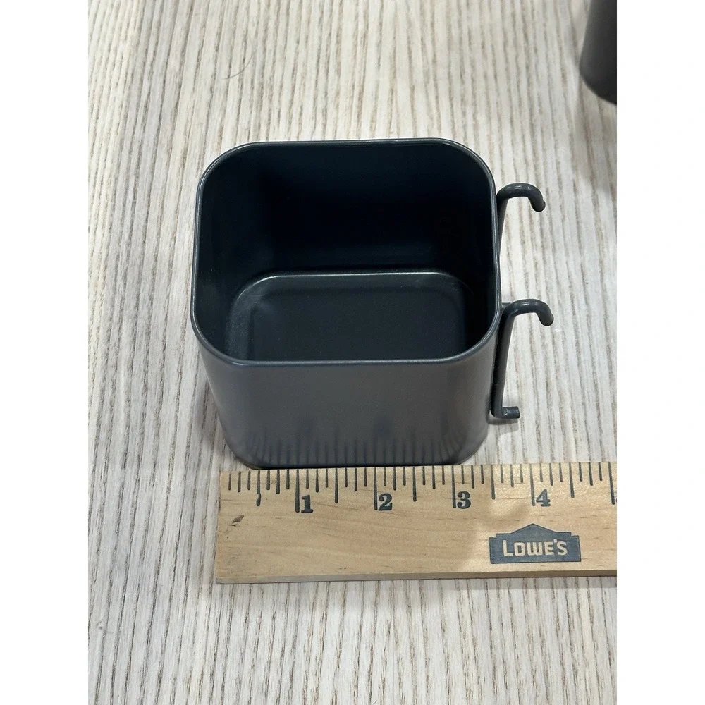 Ikea Skadis Steel Container Storage Gray for Pegboard 503.216.35 SKADIS Pair